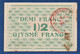 ALBANIA -  P.S145c – 1/2 Franc 1917 -  XF, Serie C 05582 - Albania