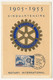 ALGERIE - Carte Maximum 30f Rotary International - Premier Jour ALGER Juin 1955 - Cartoline Maximum