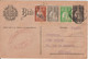 1930 - PORTUGAL - CP ENTIER Avec SUPERBE COMPLEMENT TRICOLORE De LISBONNE => BORDEAUX - Interi Postali