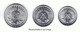 Alemania Germany Dem. Rep. DDR Set 3 Monedas 1 5 10 Pfennig 1960-1990 A Km 8 9 10 Sc Unc - Sonstige & Ohne Zuordnung