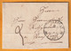 1844 - Lettre Pliée Avec Corresp De 2 P En Alsacien ?  De Sélestat, Bas Rhin - Taxe Manuelle 3 - Cad Transit Strasbourg - 1801-1848: Precursori XIX