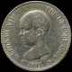 LaZooRo: Spain 5 Pesetas 1891 XF - Silver - Premières Frappes