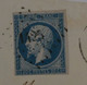 BN17 FRANCE BELLE LETTRE1859 GRAMAT A  GOURDON +NAP. N°14 +++AFFRANCH. INTERESSANT + + - 1853-1860 Napoléon III