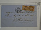 BN17 FRANCE BELLE LETTRE RR 19 11 1861 PARIS  A BORDEAUX + VRAIE PAIRE DE NAP. N°13 +BATON LOS. ++AFFRANCH. PLAISANT + + - 1853-1860 Napoléon III.