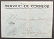 1909 FRANQUICIA ESTAFETA CAMBIO BARCELONA. SERVICIO CORREOS. A PERPIGNAN. - Vrijstelling Van Portkosten