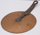 Delcampe - *ANCIEN COUVERCLE DE CASSEROLE XIXe CUIVRE POIGNEE Fer DECO CUISINE  E - Rame