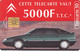 Telecarte Variété - F 507 G - Telecarte Vaut 5000 F  - ( Tache Parasite Sur La Vitre Arriere De La Voiture ) - Varietà