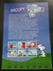 Portugal Snoopy 2000 Cartoon Animation Postbox (stamp On Info Sheet) - Storia Postale