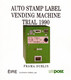 EIRE IRELAND ATM STAMPS / VENDING MACHINE TRIAL 1990 / TEN STAMPS EACH TYPE / Automatenmarken Distributeur - Vignettes D'affranchissement (Frama)
