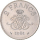 Monnaie, Monaco, 2 Francs, 1981 - 1960-2001 Nouveaux Francs