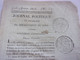 ♥️ RARE 1815  N°1 JOURNAL DU JURA 9 FEVRIER JOURNAL POLITIQUE LITTERAIRE DU DEPARTEMENT  TIMBRE ROYALE - 1801-1900