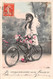 ¤¤   -  Lot De 2 Cartes Fantaisies   -  Fillettes Sur Un Vélo  -  Bicyclette   -  Un Baiser De " PONT-sur-YONNE " - Other & Unclassified
