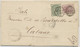 GB 1883, QV Provisional Issue 3d On 3d Pl.21 (HC) Together With ½d Deep Green On Superb Entire With Late Fee Postmark "L - Brieven En Documenten