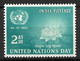 INDIA.....QUEEN ELIZABETH II...(1952-22...)...." 1954.."...UNITED NATIONS DAY........SG352........MNH.. - Nuovi