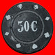 * LARGE DENOMINATION: UNKNOWN CASINO  50 EURO POKER CHIP! LOW START  NO RESERVE! - Casino