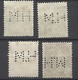 France         N° 189 ; 190; 279 Et 361         Perforés  MH      Oblitérés B/ TB     Voir Scans  Soldes ! ! ! - Usados