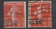 France         N° 225       Perforés  VB  Et CC         Oblitérés  B/ TB     Voir Scans  Soldes ! ! ! - Used Stamps