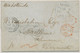 GB 1861 Superb Stampless Entire With Red Manuscripts "10 ½" (d Till ½ Oz.) And "6 ½" To FEHMARN, DENMARK (now Germany) - Cartas & Documentos