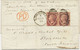 GB 1873 QV 1½ D LE Pl. (1) Pair "ED-EE" Multiple Postage On Superb SAMPLE-cover, Handwritten "Sample Of Silk Of No Value - Covers & Documents