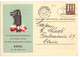 SUISSE ENTIER POSTAL PRIVE 25 Eme FOIRE SUISSE BALE 1941 OBLITERE EMA DE MONTREUX POUR GENEVE - Affranchissements Mécaniques