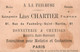 Paris - Chromo Publicitaire Ancien Bonneterie Chemises A LA FRILEUSE , Léon CHARTIER , Rue Du Faubourg St Martin  - Pub - Andere Monumenten, Gebouwen