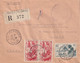 LETTRE. TAHITI. 30 6 1954. PAR AVION. RECOMMANDE PAPEETE POUR PARIS - Tahití