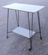 *TABLE DESSERTE VINTAGE FORMICA CLAIR Couleur PEU COURANTE Pieds EIFFEL 1960    E - Tables & Guéridons