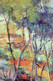 Dipinto Ad Olio Sentieri Verdeggianti Su Tela Di Alfonso Pragliola (G113)  Come Da Foto  66 X 41 Cm (compreso Listello D - Huiles