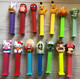 4 Distributeur à Bonbon PEZ à Choisir Hello Kitty - Mickey - Inspecteur Gadget - Angry Bird - Super Mario - Bob L'éponge - Pez