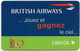 Ivory Coast - Ivoris - Illico British Airways, GSM Refill 5.000FCFA , Used - Costa D'Avorio