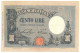 100 LIRE BARBETTI GRANDE B AZZURRO TESTINA FASCIO 12/04/1929 BB+ - Regno D'Italia – Autres