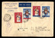 VATICANO CC CERTIFICADA A USA 1959 MARCA TARIFA AO RELIGION PAPA - Covers & Documents