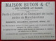Chromo Publicité, "Vivandière"  Maison Buton, Rue Payenne (au Marais) Paris, Habillement, Bijouterie, Ménage - Other & Unclassified