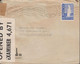 1942. ISLAND. Geysir. 45 Aur Blue On Cover (tear) To Detroit, Michigan, Ohio, USA Cancelled ... (Michel 217A) - JF529378 - Cartas & Documentos