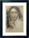 Dipinto Anonimo, Ritratto Di Monaca, Pastello Su Carta, Italia G117  Disegno A Pastello Su Carta Di Anonimo Primi '900 - Pastel