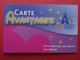 EURO DISNEY Carte Avantages Salariés Comité Entreprise Optical Europe Disneyland Paris (TB0322 - Pasaportes Disney