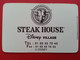 Disneyland Paris Village Steak House Réservation 01/1997 EURO DISNEY (TB0322 - Pasaportes Disney