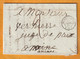 1842 - MONTPELLIER, Hérault, Petit Cachet - Taxe Manuelle  2  - Sur Lettre Pliée Avec Correspondance  Avec Croquis - 1801-1848: Voorlopers XIX