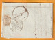1842 - MONTPELLIER, Hérault, Petit Cachet - Taxe Manuelle  2  - Sur Lettre Pliée Avec Correspondance  Avec Croquis - 1801-1848: Precursori XIX