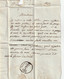 1842 - MONTPELLIER, Hérault, Petit Cachet - Taxe Manuelle  2  - Sur Lettre Pliée Avec Correspondance  Avec Croquis - 1801-1848: Voorlopers XIX