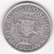 Colonie Portugaise, Mozambique , 20 Escudos 1960 . Argent, KM# 80 - Mosambik