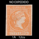 Isabel II.1859.12cu Naranja Oscuro .MH.Edifil NE 1A - Nuevos