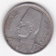 Egypte. 5 Piastres AH 1356  1937. Roi Farouk. Argent. KM# 366 - Egypte