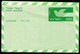 Israel / Aerogramme / 0.50 Green / Bird / New, Unused - Poste Aérienne