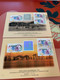 Hong Kong Stamp Cards X 2 Hologram With Labels Postal Used Exhibition 2004 - Lettres & Documents