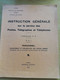 L132 - 1951 Instruction Générale Sur Le Service Des PTT PZ PZ1 Personnel Recrutement Et Organisation Des Forces Armées - Administrations Postales