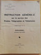 L139 - 1953 Instruction Générale Sur Le Service Des PTT Fascicule PC Personnel Affaires Militaires 500-34 Postes - Postal Administrations