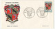 MADAGASCAR - 9 Enveloppes FDC - Blasons - Armoiries - 1964/65/66/67/70 - Bel Ensemble - Madagaskar (1960-...)