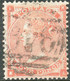 GB 1862 QV 4d Pl.3 Pale Red Without Hairlines (KI) VFU MAJOR VARIETY/ERROR: DEFECTIVE LETTER "K", Probably UNIQUE - Varietà, Errori & Curiosità