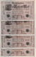 CUARTETO CORRELATIVO DE ALEMANIA DE 1000 MARK DEL AÑO 1910 LETRA G EN CALIDAD EBC (XF) (BANK NOTE) - 1.000 Mark